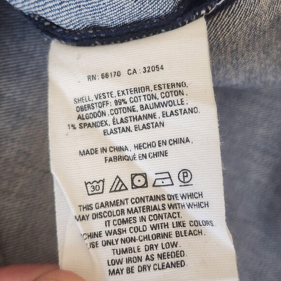 Pilcro and the Letterpress Skirt Womens 6 Blue Denim Pencil Slit Anthropologie - Picture 7 of 11